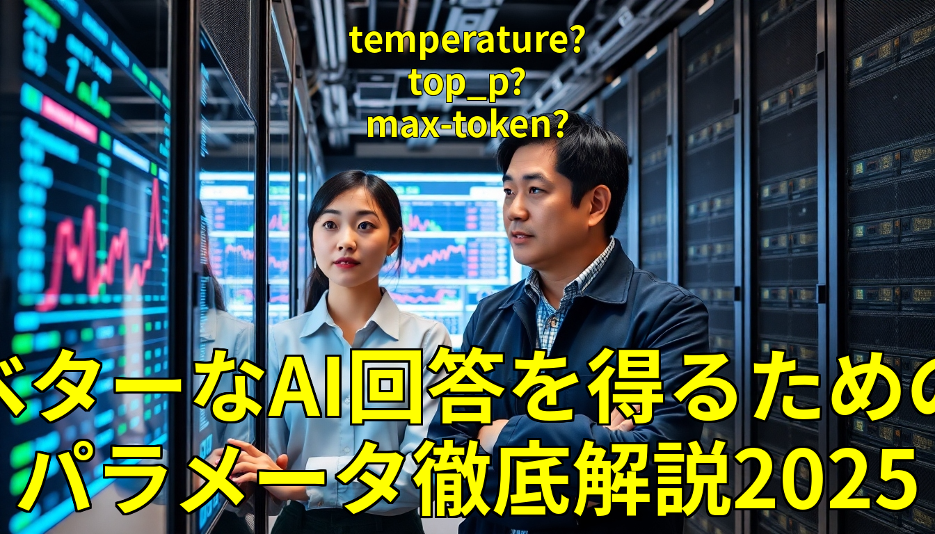 【2025年版】LLMにAPIで渡すパラメータ徹底解説！