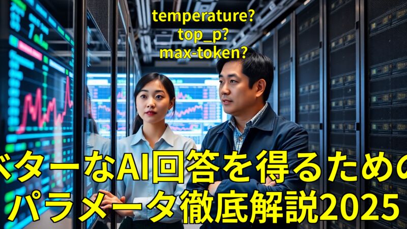 【2025年版】LLMにAPIで渡すパラメータ徹底解説！