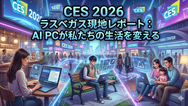 CES 2026 ラスベガス現地レポート：AI PCが私たちの生活を変える