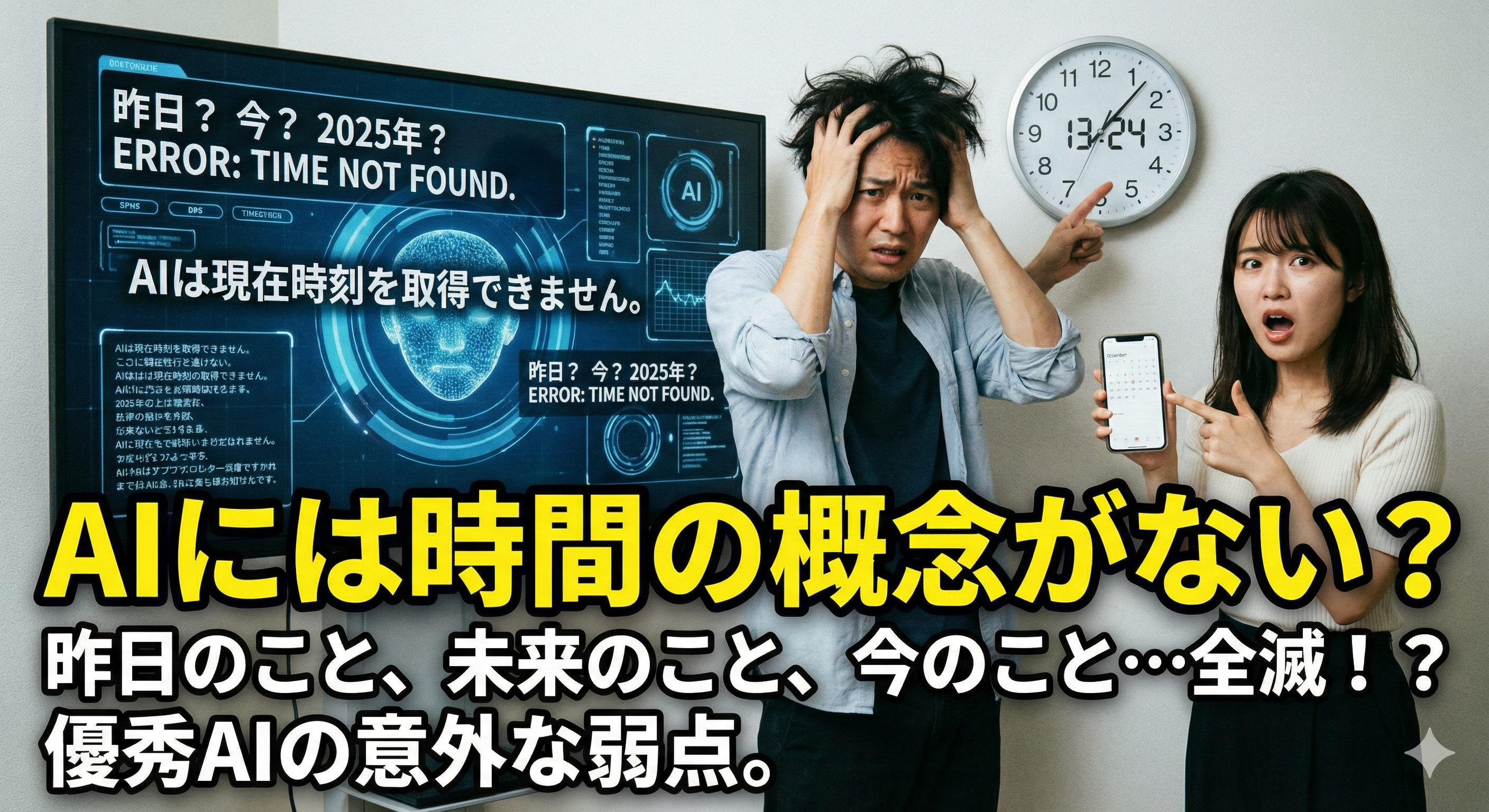 AIには時間の概念がない