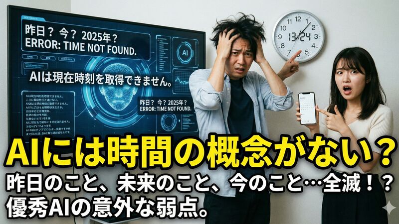 AIには「時間」がない：チャットAIの時間認識の限界と正しい使い方