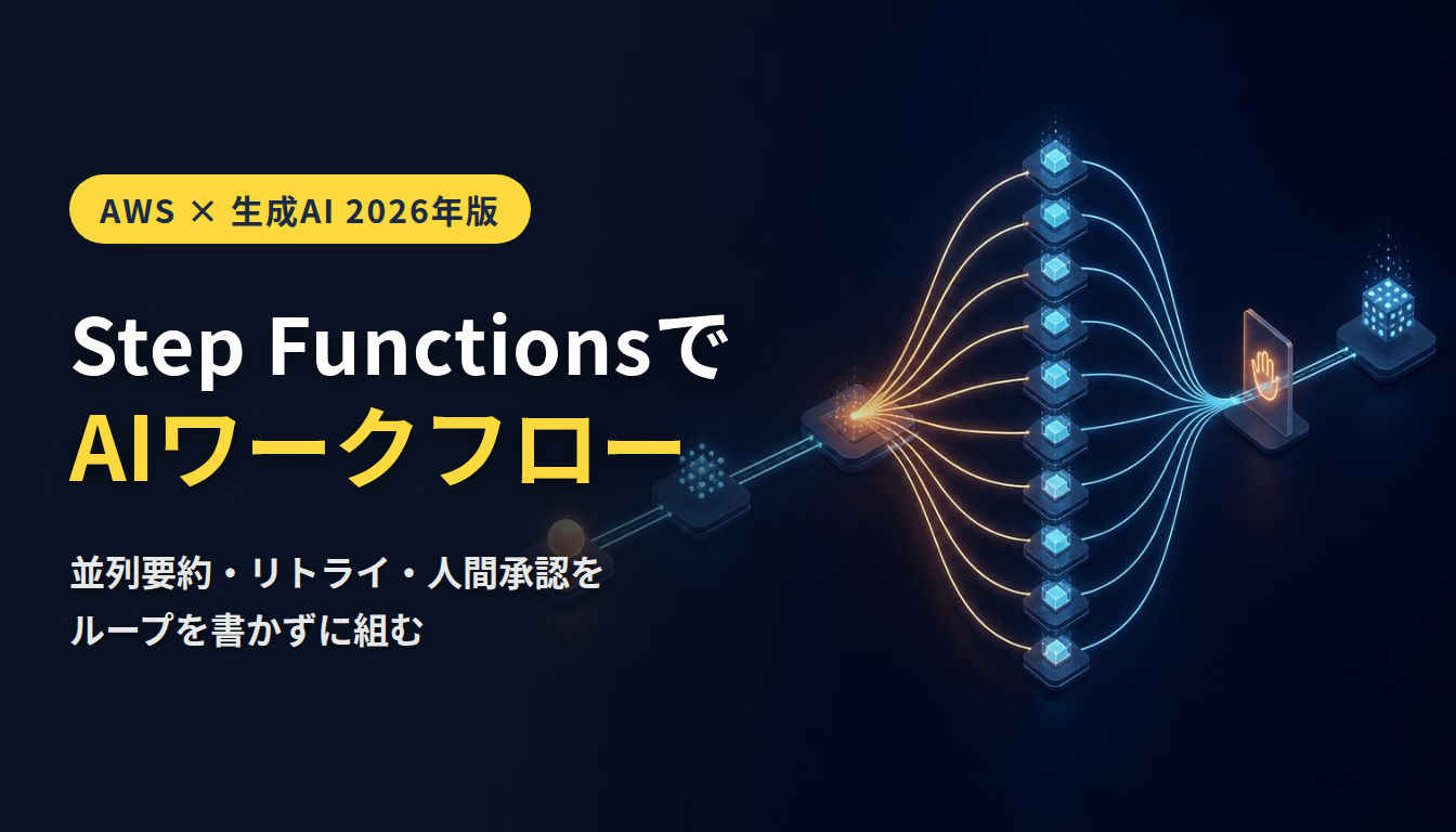 Step FunctionsでAIワークフロー 並列要約・リトライ・人間承認をループを書かずに組む