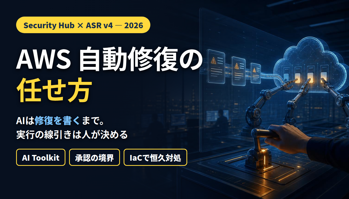 AWS 自動修復の任せ方 ― Security HubとASRのAI Toolkit